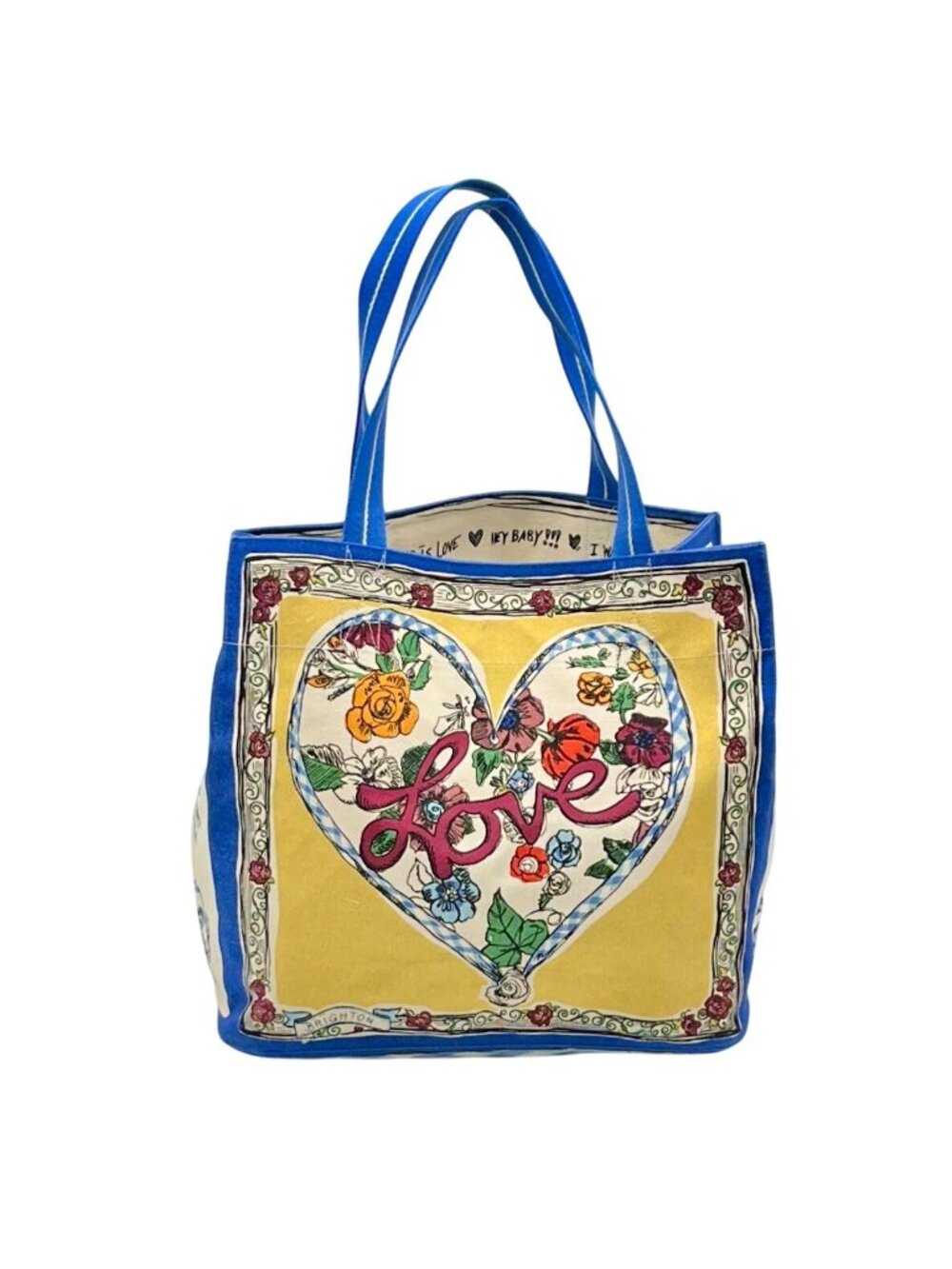 Brighton Tied With Love Canvas Tote Bag